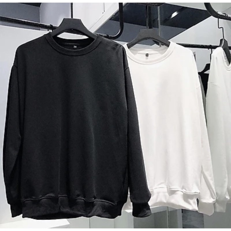 Áo Sweater trơn chất nỉ bông đủ màu phom rộng