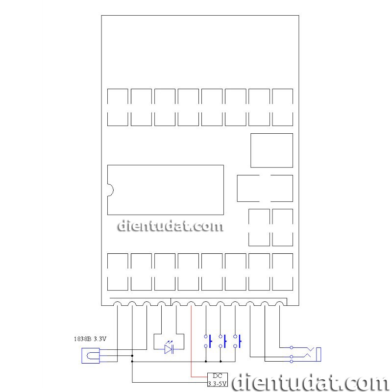 Mạch giải mã âm thanh bluetooth kèm remote hồng ngoại