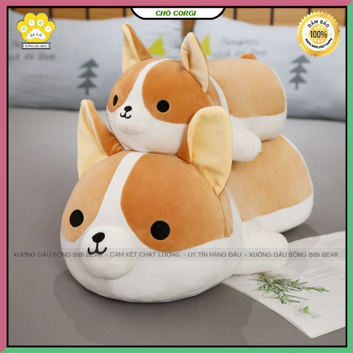 ❤️Sale Khủng❤️ Gấu bông chó corgi nằm mông to dễ thương -Thú nhồi bông sang trọng