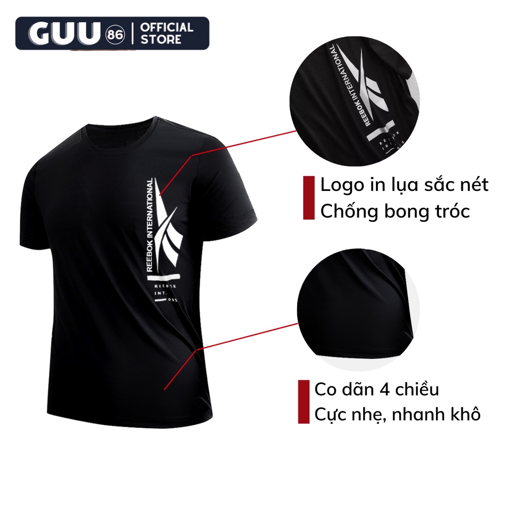 Áo Thun Thể Thao Nam 𝗥𝗘𝗘𝗕𝗢𝗞 𝗔𝟬𝟭 tập gym cổ tròn ngắn tay vải thoáng mát co dãn chuẩn form nhiều màu | BigBuy360 - bigbuy360.vn