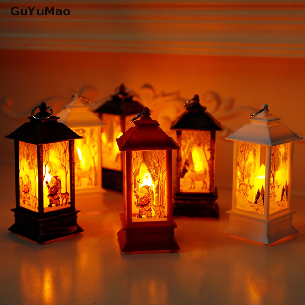 [cxGUYU] Đèn LED Điện Tử Hình Nến Người Tuyết Giáng Sinh Nhỏ Để Bàn Ban Đêm PRTA