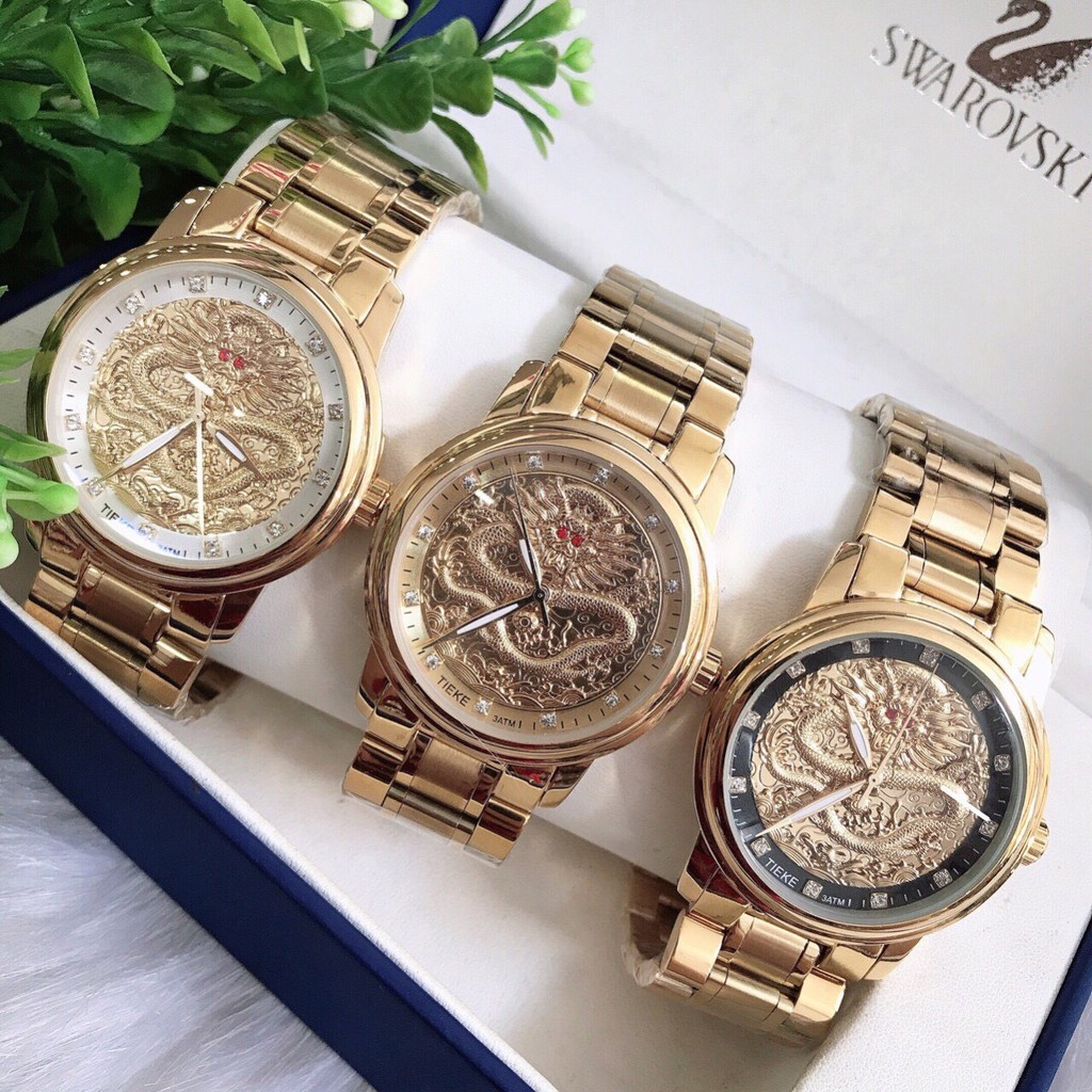 Đồng Hồ Nam TIEKE - Đồng Hồ Cơ – Mặt Rồng Cao Cấp