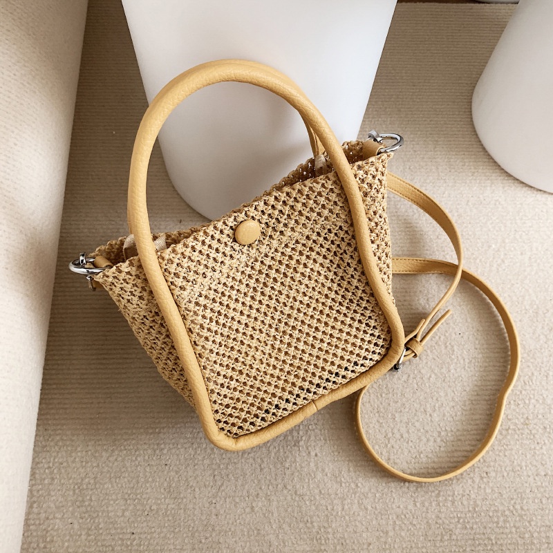 Túi cói Vai Bằng Rơm Đan Thời Trang Đi Biển Mới Dành Cho Mẹ Và Bé 2022