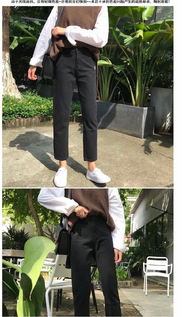 Quần jean denim ống đứng phong cách cổ điển cho nữ | BigBuy360 - bigbuy360.vn