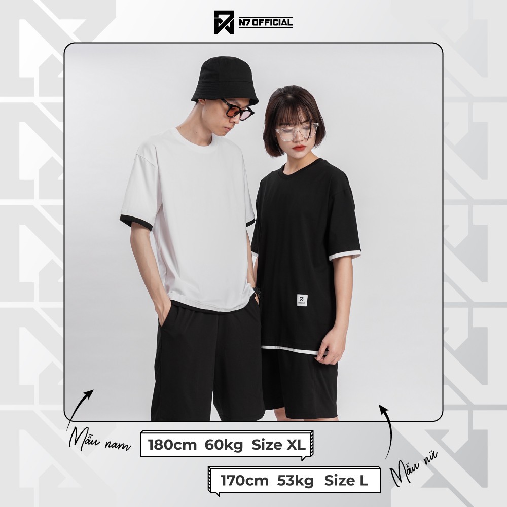 Áo thun trơn PHỐI GẤU Unisex Basic Tee mùa hè Nam Nữ tay lỡ Oversize form rộng đường phố phong cách Hàn Quốc | BigBuy360 - bigbuy360.vn