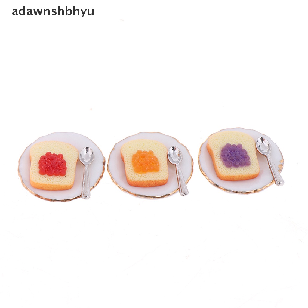 Bộ 3 Muỗng Ăn Bánh Mì Tỉ Lệ 1: 12 Trang Trí Nhà Búp Bê