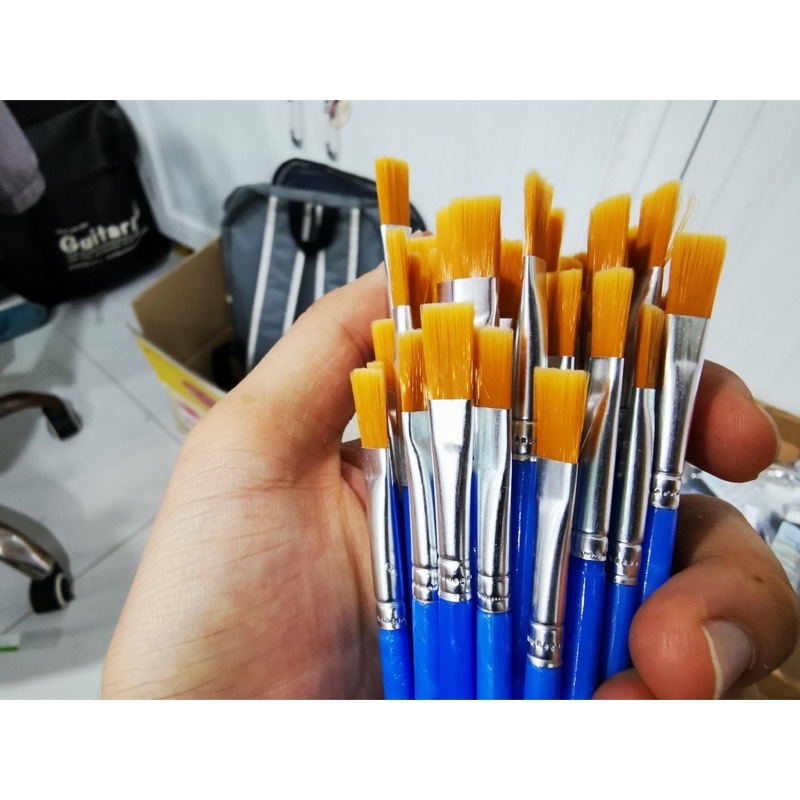 Cọ vẽ màu nước chổi quét sơn giày đồ da đa năng 3 Size LỚN-trung-nhỏ
