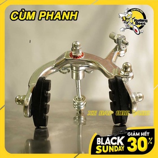 Bộ phanh, đùm phanh c, bộ thắng trước xe đạp phổ thông làm từ hợp kim nhôm
