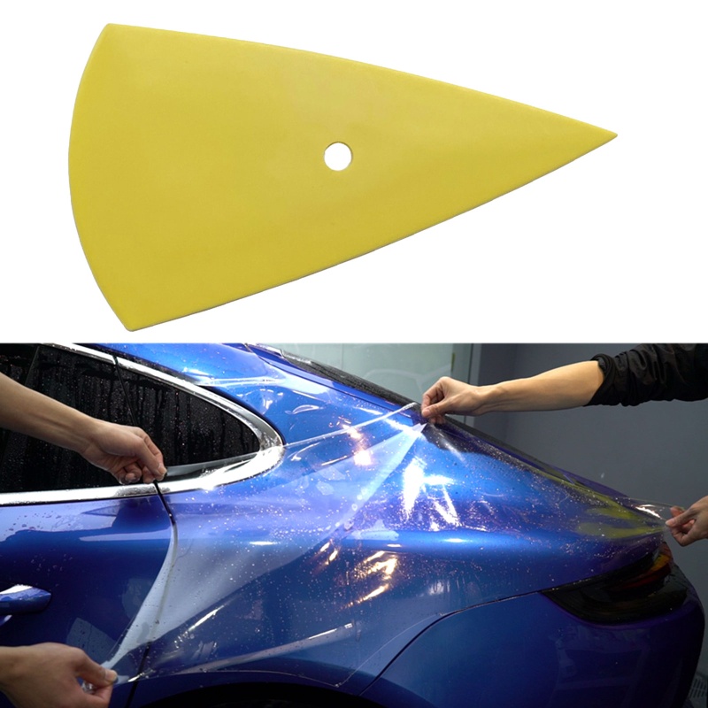 Dụng Cụ Cạo Phim Dán Cửa Sổ Xe Hơi Hình Tam Giác Chống Trầy Xước