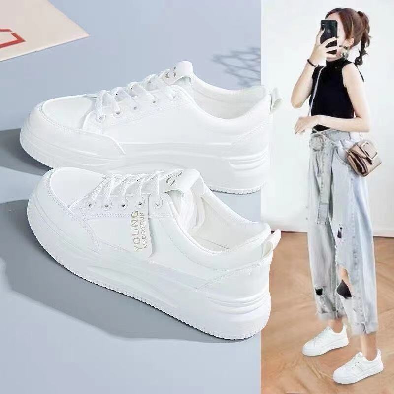 Giày Thể Thao Đế Dày Màu Trắng Thiết Kế Mới Năng Động Thời Trang