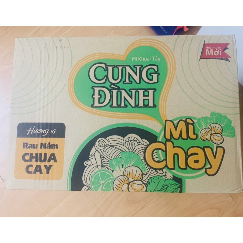 Thùng 24 Ly Mì Chay - Khoai Tây- Vị Chua Cay Cung Đình