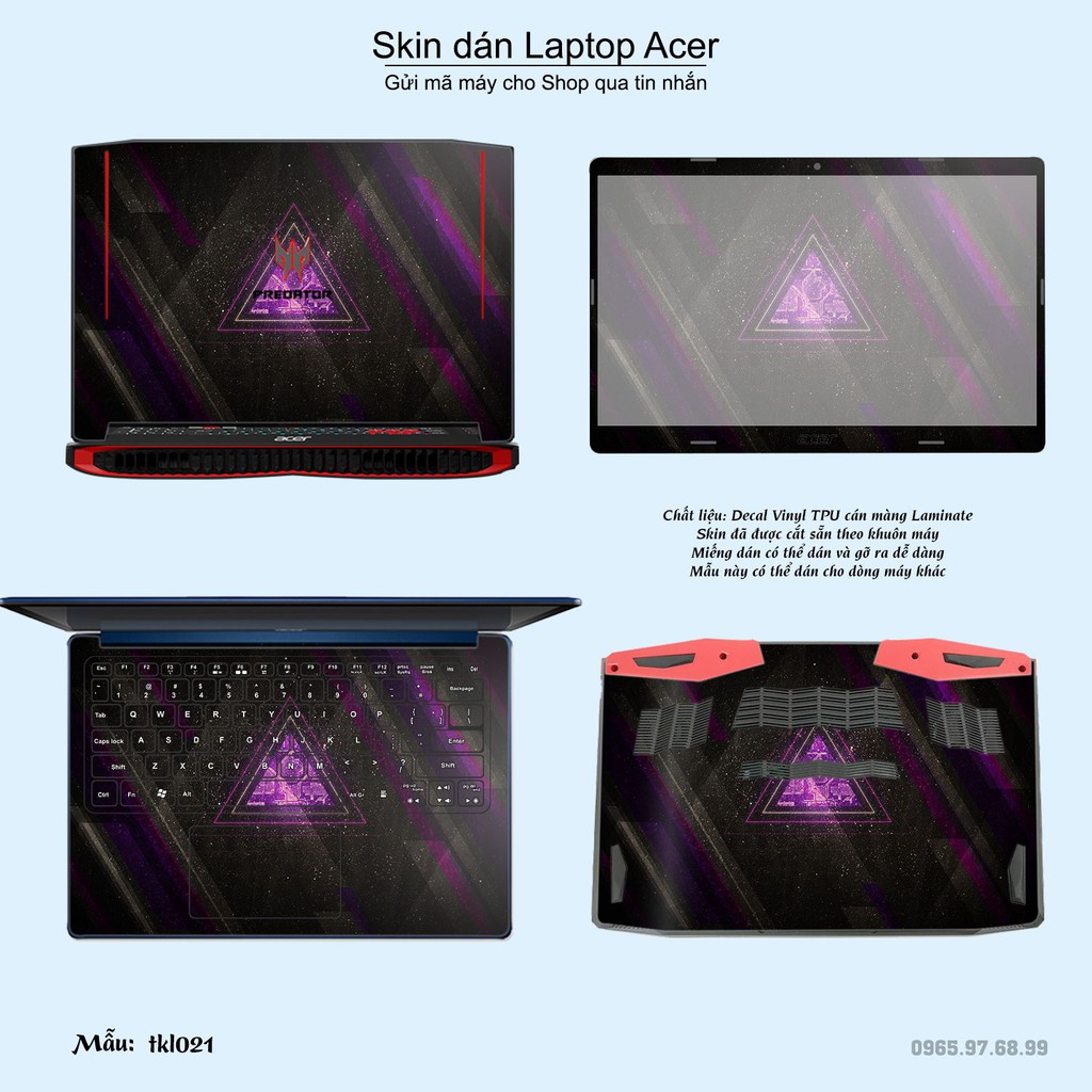 Skin dán Laptop Acer in hình thiết kế _nhiều mẫu 5 (inbox mã máy cho Shop)