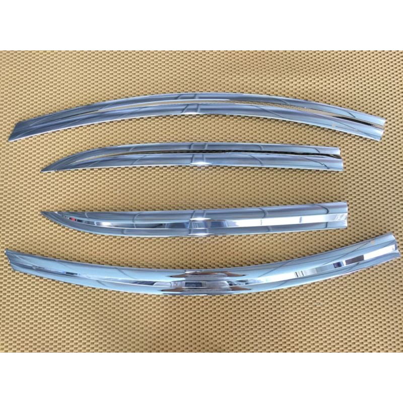 Bộ 4 Vè che mưa xe Hyundai i10 2014-2016-2017-2018-2019-2020 bản Hatback 1 đầu mạ Crom, hàng đẹp ve mua xe o to