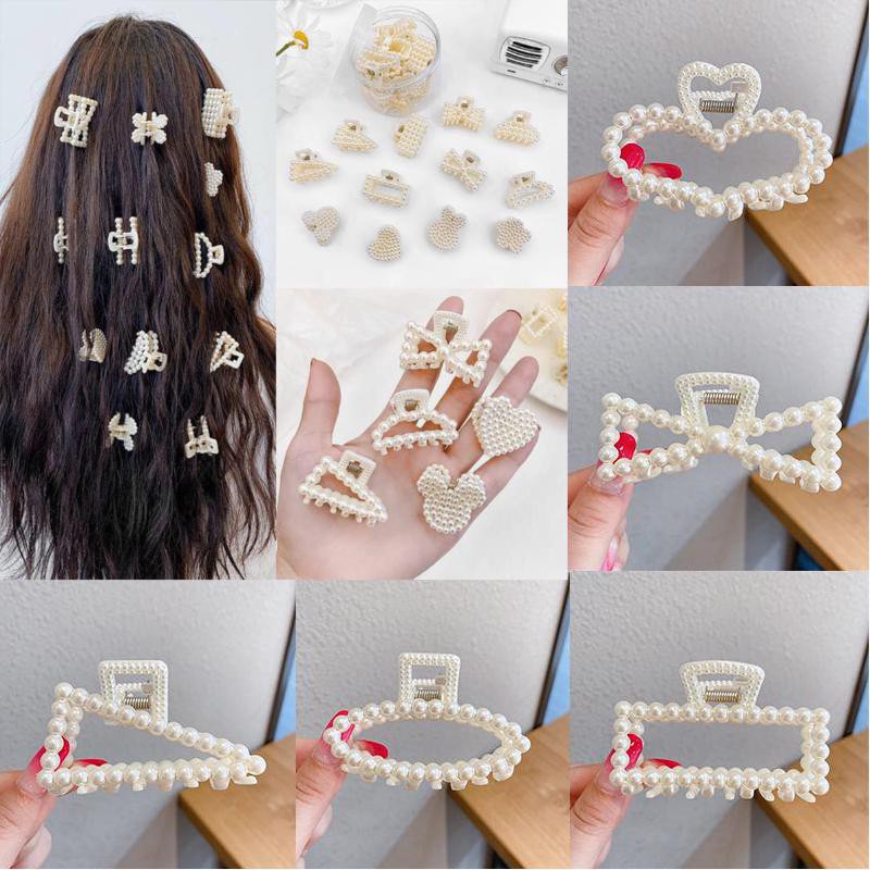 Kẹp Tóc Đính Ngọc Trai Nhân Tạo Phong Cách Hàn Quốc 2021 Cho Nữ