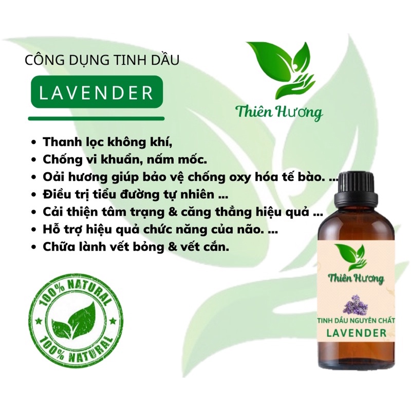 Tinh dầu oải hương (lavender) thiên nhiên nguyên chất cực thơm.dùng xông phòng.xua đuổi côn trùng