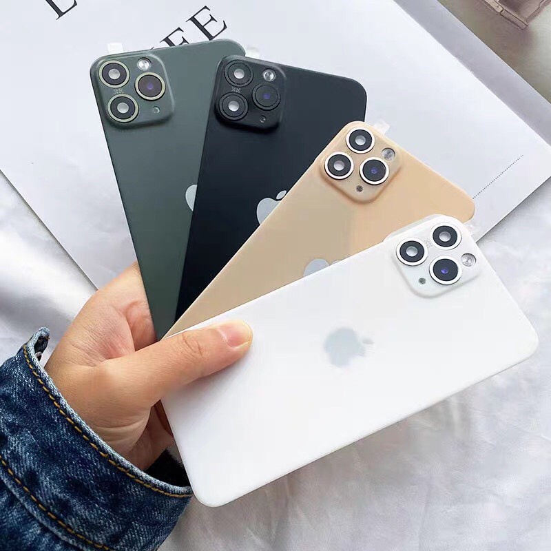 (KÈM GIẤY LAU) Dán Độ Giả Full nhám mặt sau 3 camera có Flash từ X / Xs / Xs Max lên 11 Pro /11 Pro Max/11/xr