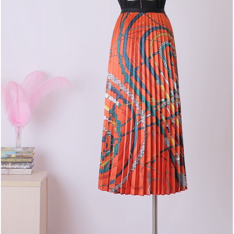 Chân váy Maxi hoạ tiết in thiết kế hợp thời trang | BigBuy360 - bigbuy360.vn