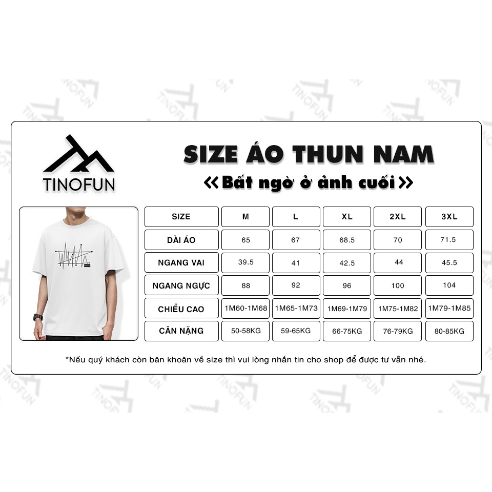 Áo thun nam TINOFUN mã TT81.0 Áo phông nam form rộng thể thao 4 màu cao cấp