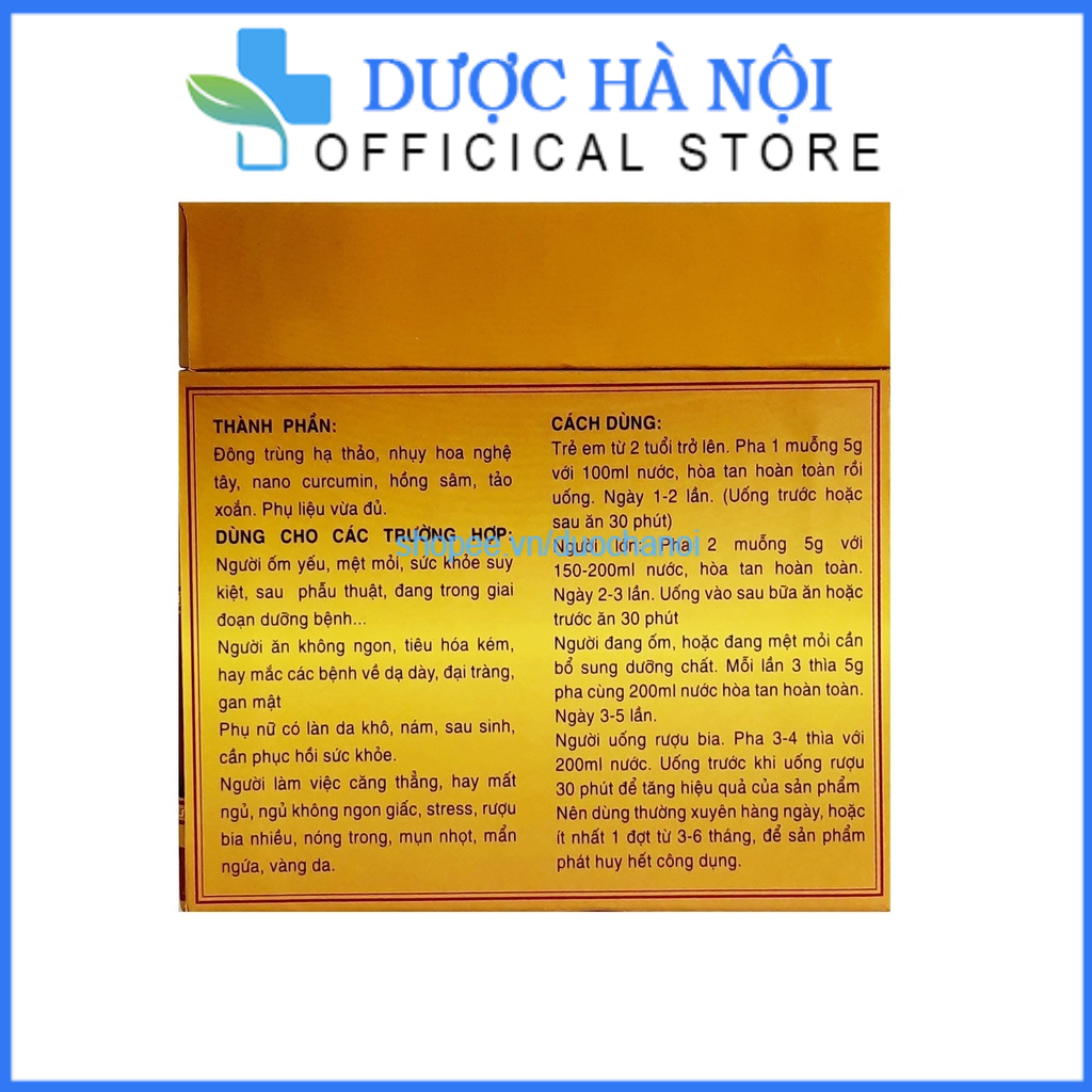 Cao Đông Trùng Hạ Thảo Hồng Sâm Đế Vương giúp tăng tiêu hóa , phục hồi sức khỏe và tăng sức đề kháng – hũ 600gr