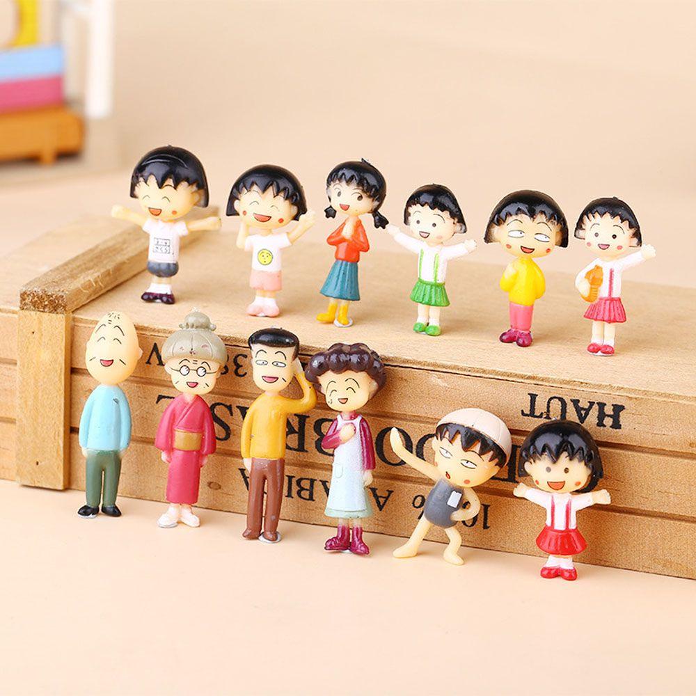LILYES Mô Hình Nhân Vật Hoạt Hình Maruko Trang Trí