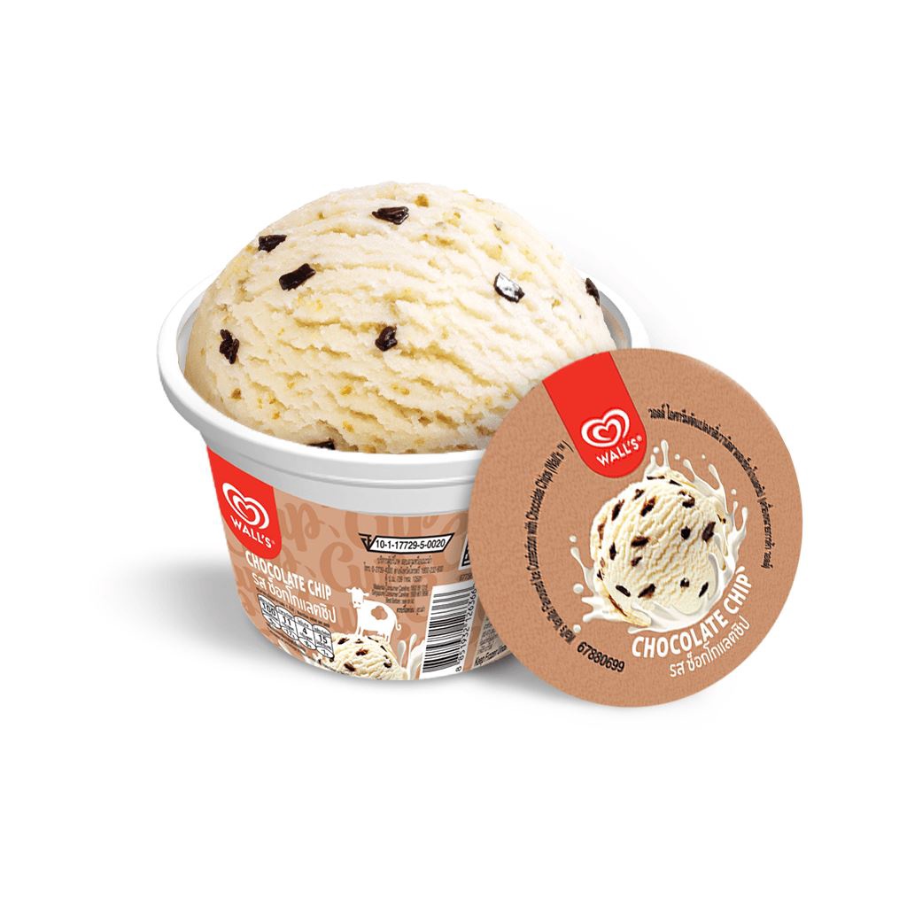 Kem ly Wall's cup 90ml vị Socola/Vani/Dâu/Socola chip