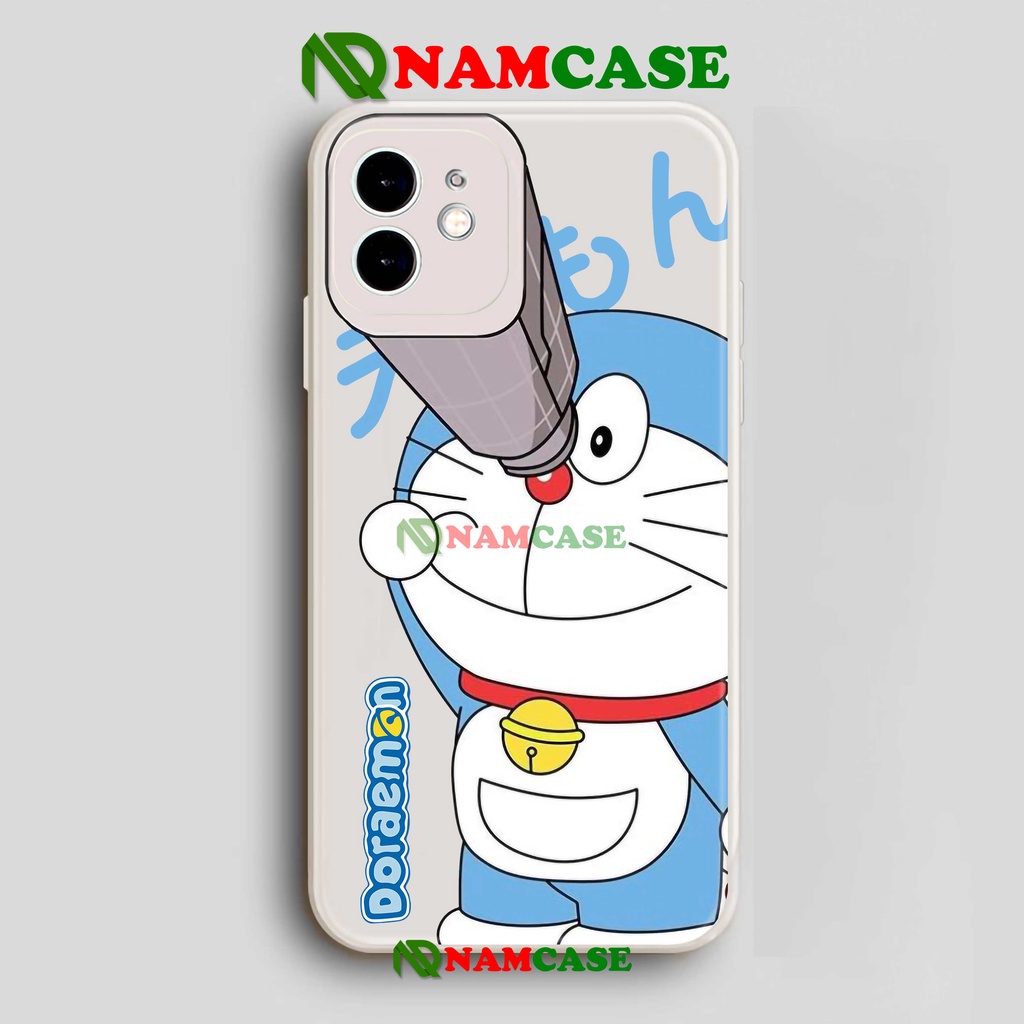 Ốp lưng iPhone cặp đôi Anime cạnh viền vuông silicon dẻo cho iphone 6/6s/7/8/X/XS/XR/11/12/13 Pro Plus Max Doraemon cute
