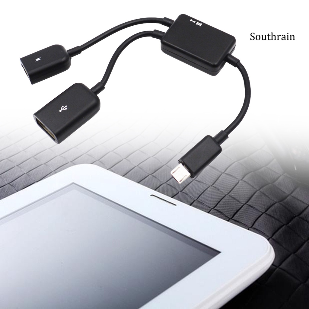 Bộ Chuyển Đổi Cáp Otg 2 Trong 1 Micro Usb Cho Điện Thoại Di Động