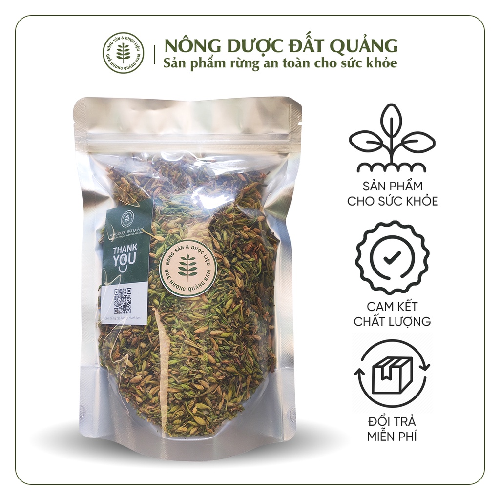 Hoa Đu Đủ Đực Sấy Khô Sạch tốt cho sức khỏe túi 1kg tặng 100ml Mật Ong Rừng Nguyên chất