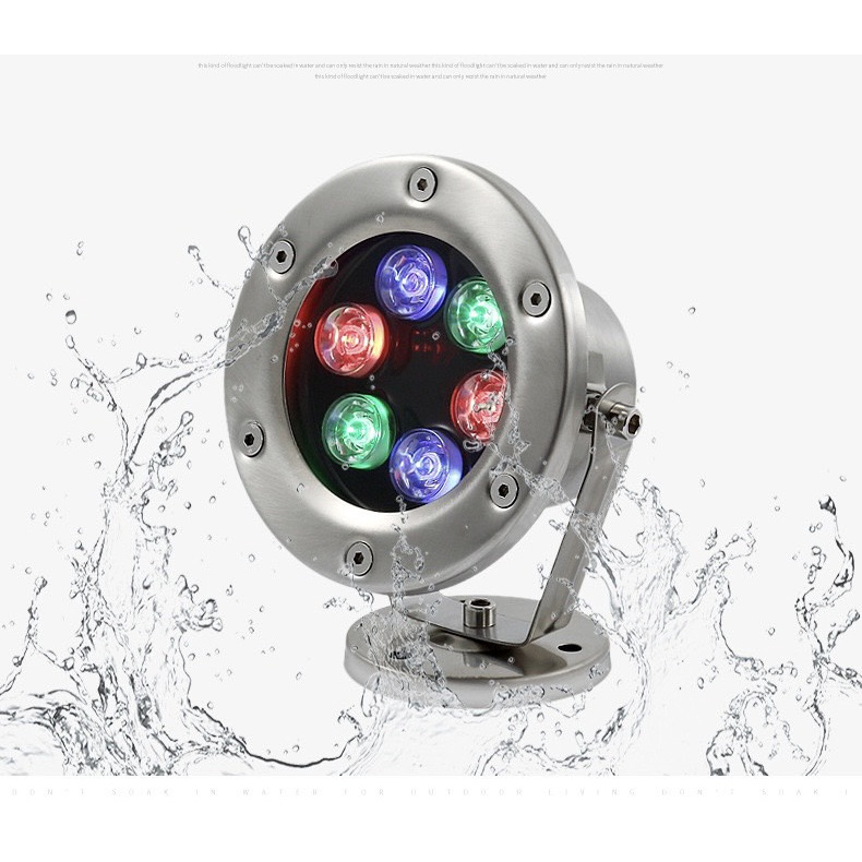 Đèn LED âm nước 6w chân đế