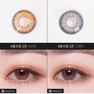 Kính áp tròng Flow Gray & Brown - 0 độ