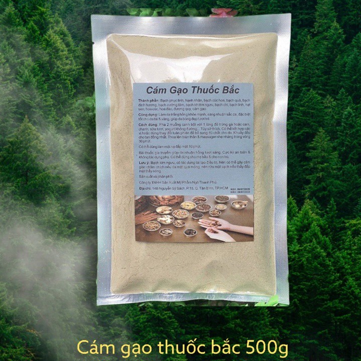 Tinh Cám gạo Thước bắc 36 vị 500g nguyên chất thiên nhiên 100% có giấy ĐKKD và VSATTP Ling