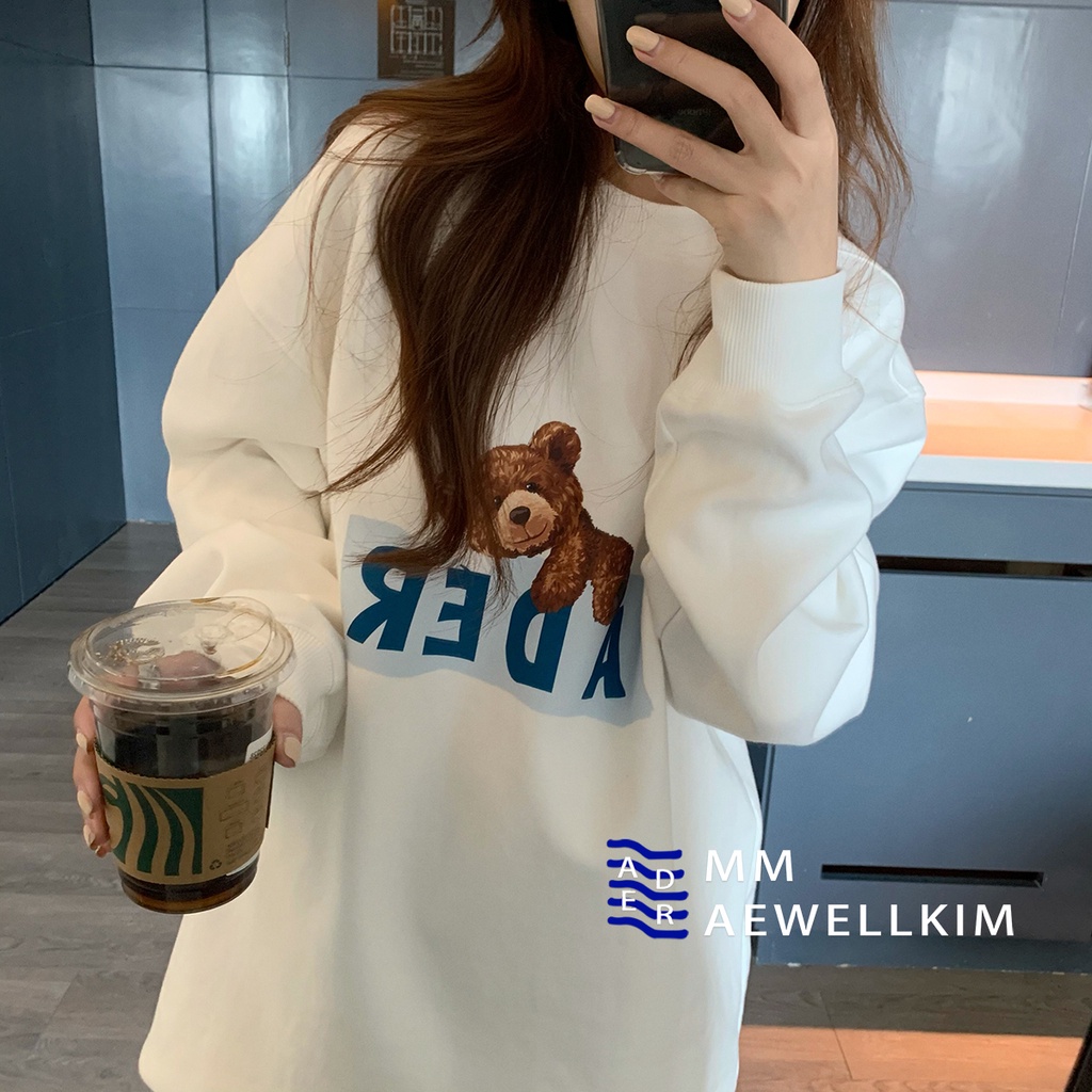 NRVP Áo thun dáng rộng thời trang Hàn Quốc đơn giản cá tính cho nữ