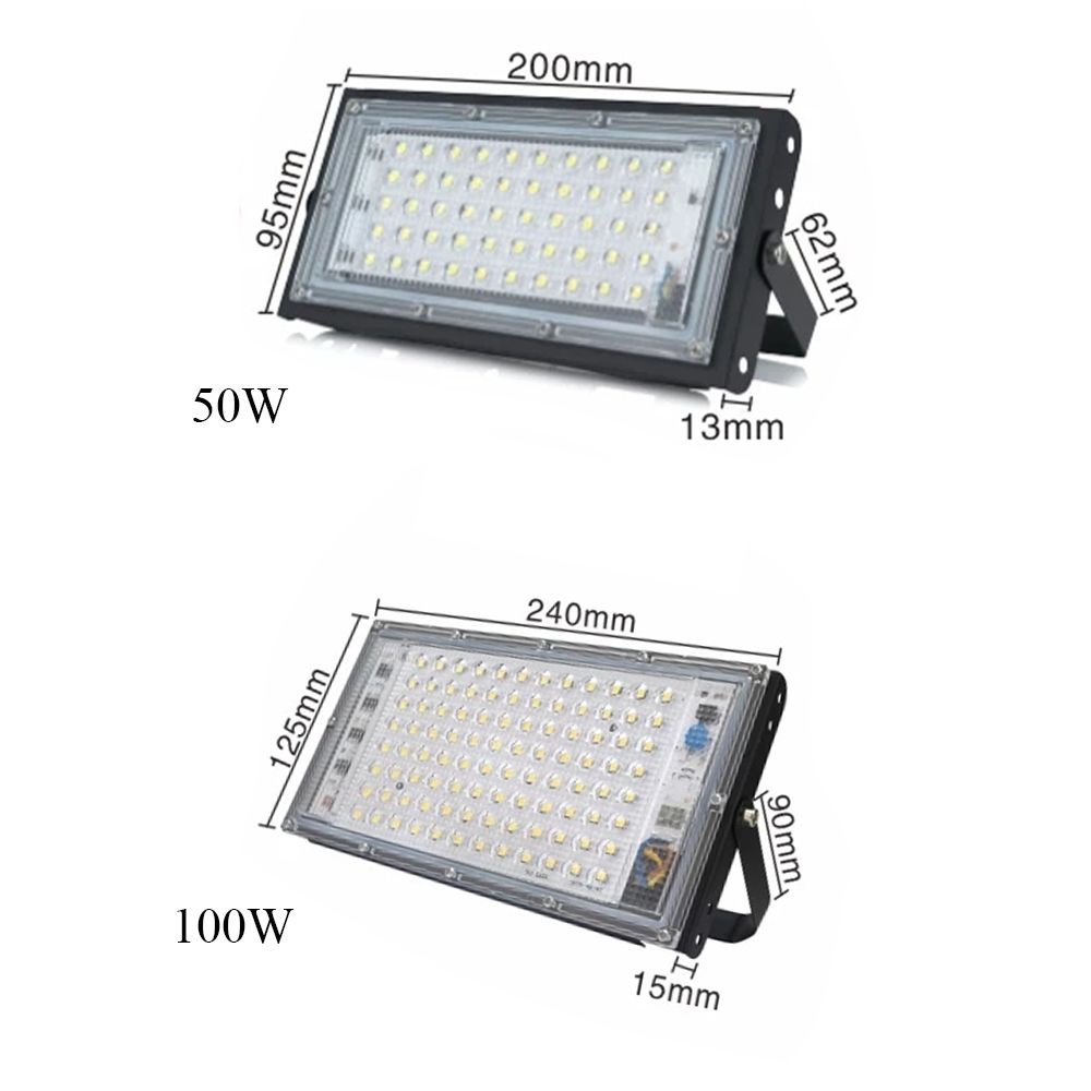 Đèn LED Ngoài Trời Bằng Nhôm Chống Nước IP65 AC 220V 50/100W