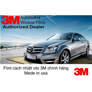 Fiml cách nhiệt oto chính hãng 3M (trên fim có in logo 3M)