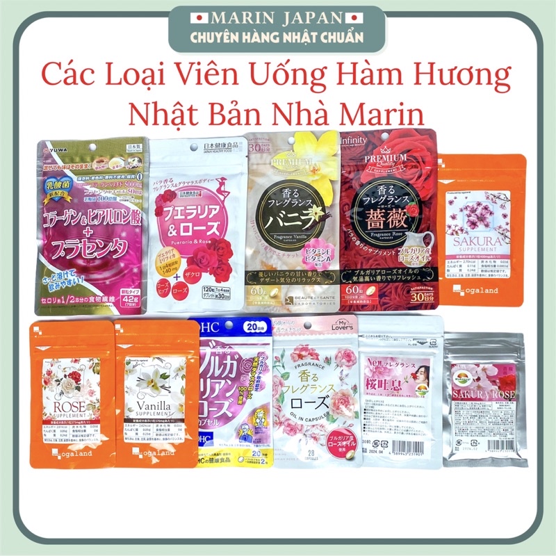 Viên hàm hương tinh dầu thơm giúp cơ thể toả mùi hương thơm tự nhiên Nhật Bản