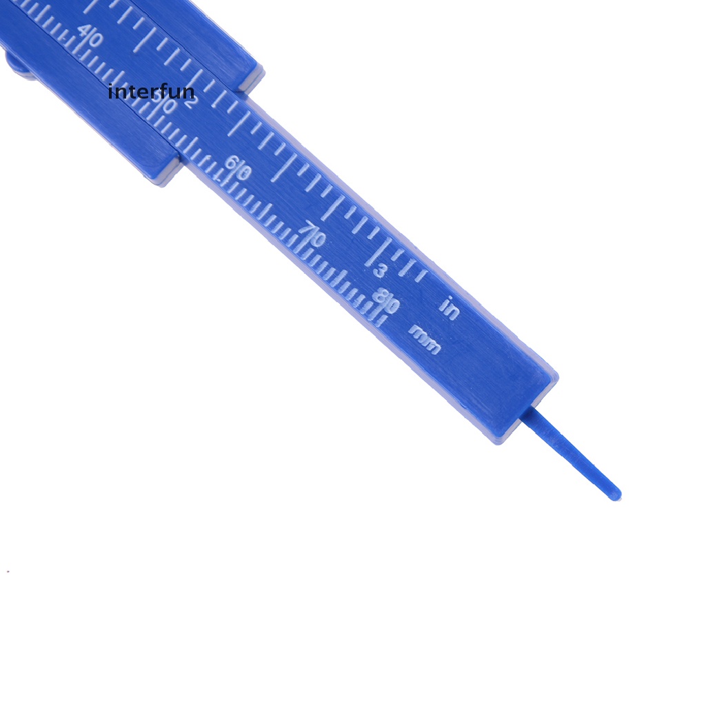 Thước kẹp mini bằng nhựa 80mm nhiều màu