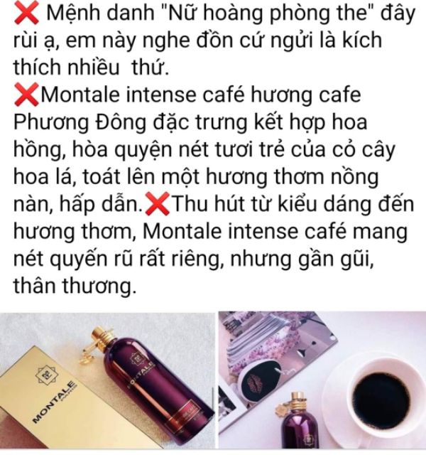 Nước hoa chiết Montale cafe intense