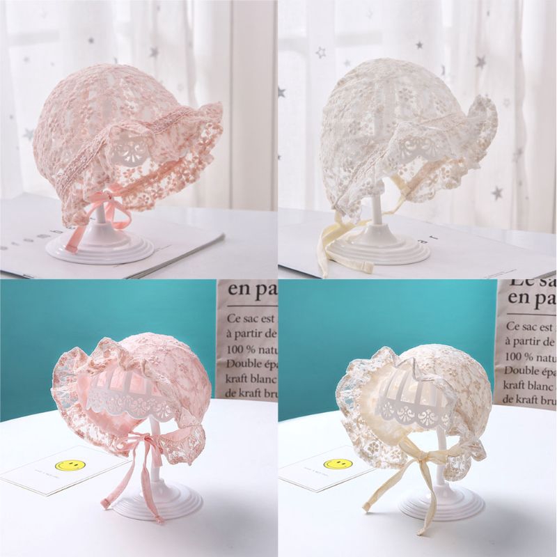 Mũ phối ren sử dụng khi chụp ảnh dành cho bé sơ sinh