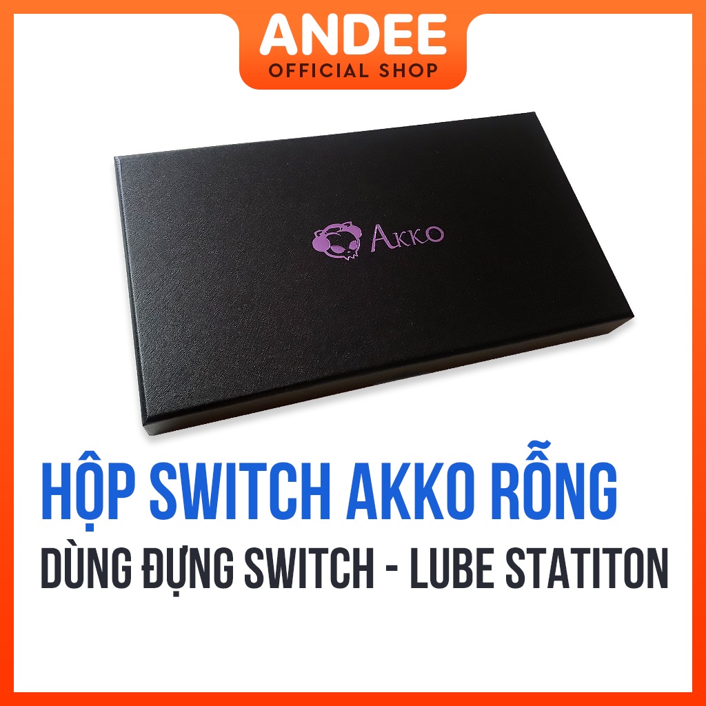 Hộp switch AKKO rỗng sang trọng dùng để đựng switch hoặc làm lube station