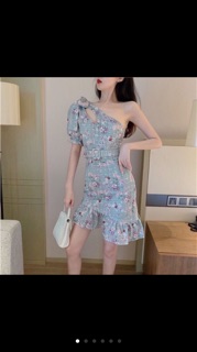 Đầm đuôi cá lệch vai xinh sắn