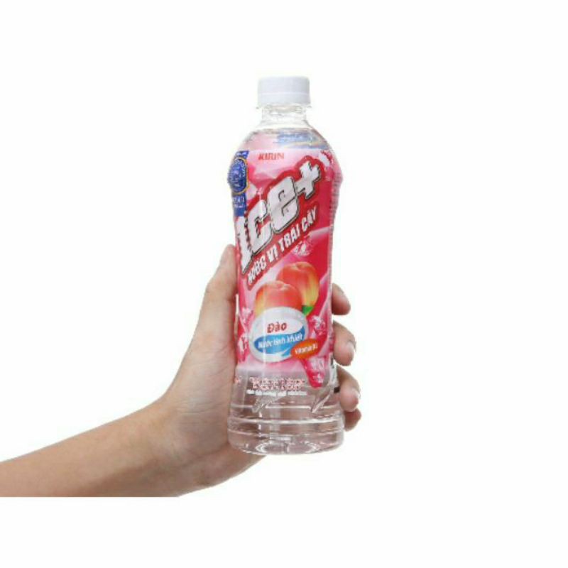 Nước vị trái cây lce vị đào chai 345ml