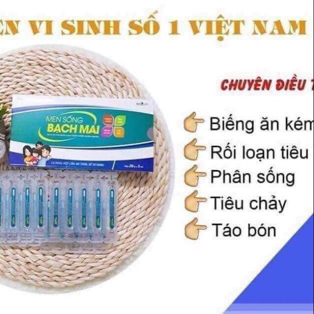 Men sống Bạch Mai gold hộp 20 ống