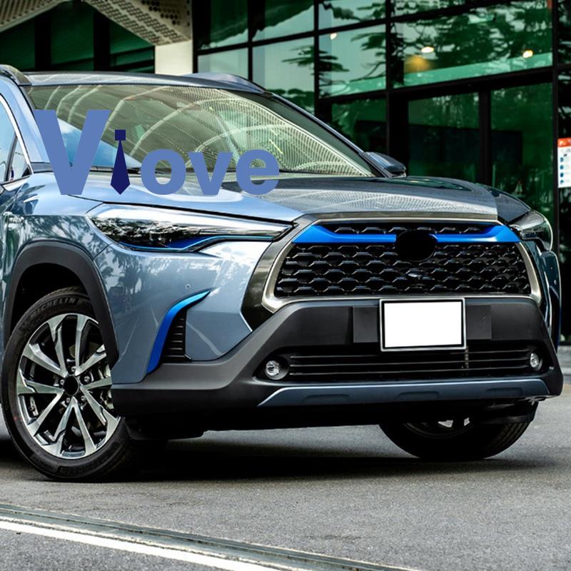 Dải Dán Trang Trí Lưới Tản Nhiệt Phía Trên Phía Trên Bằng Chrome Cho Toyota Corolla Cross 2020 2021