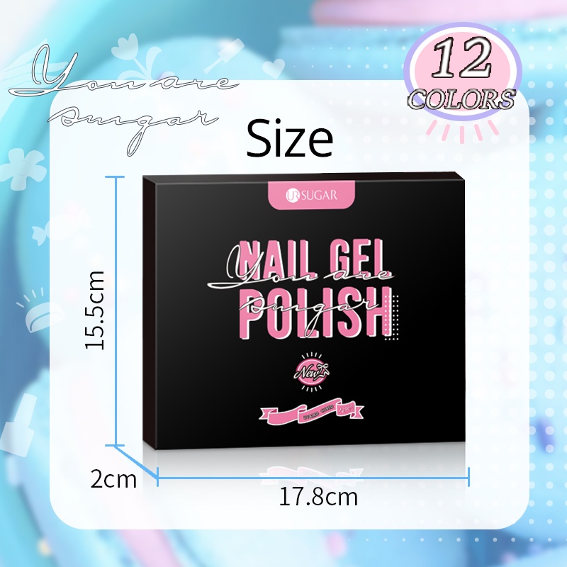 12 Lọ gel sơn móng tay UR SUGAR màu sắc ngọt ngào 7ml