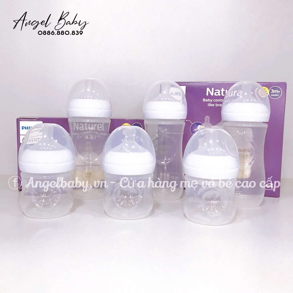Bình Sữa Avent Natural Chống Đầy Hơi Mẫu Mới Nhất 125ml/330ml - CHÍNH HÃNG