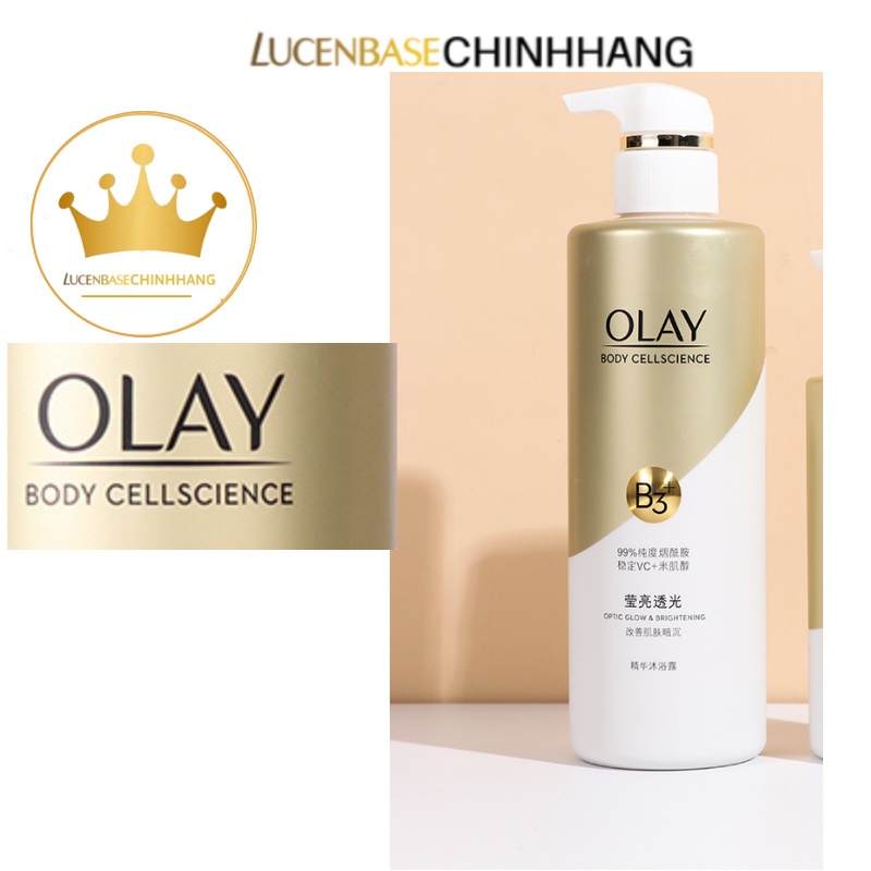 Sữa tắm Olay Vitamin B3 và Vitamin C dưỡng trắng da 500ml