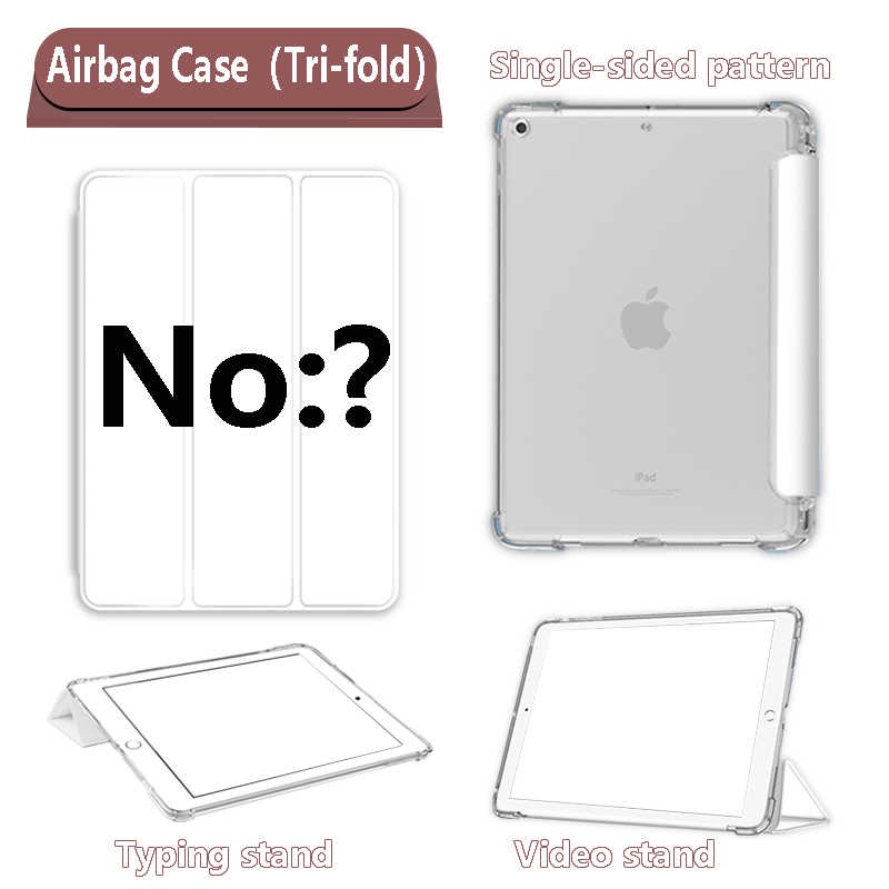 Ốp Máy Tính Bảng Có Ngăn Đựng Bút Cho iPad Ari5 Air4 Style 9th 8th 6th