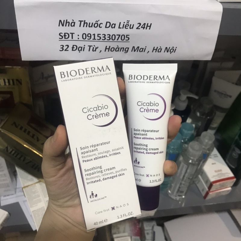 Kem dưỡng phục hồi Bioderma Cicabio cream 40ml