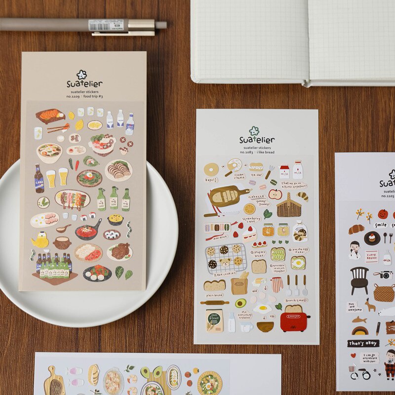 1 tấm sticker dán trang trí nhiều họa tiết lựa chọn dễ thương