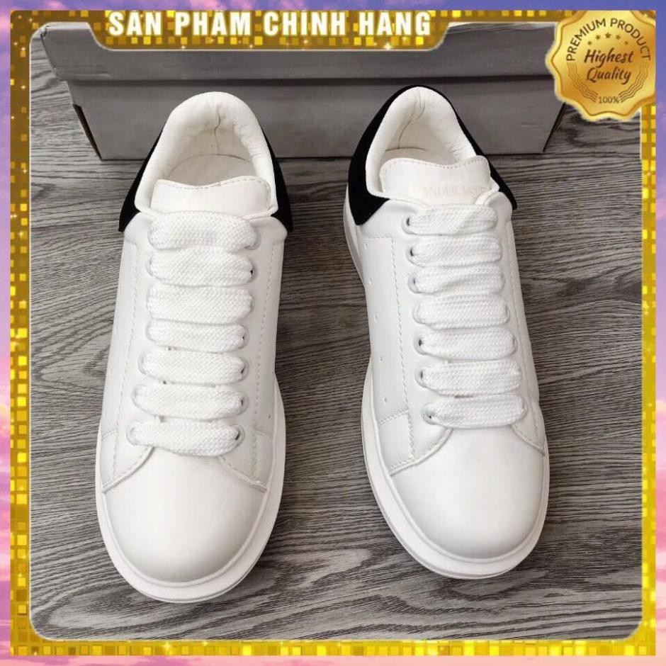 Giày Da Nam, Nữ Đẹp, Giày MCQ trắng gót đen [hỗ trợ đổi trả] Sang Trọng,Nổi Bật Chốn Đông Người | BigBuy360 - bigbuy360.vn